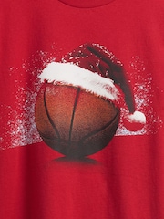 Gap Red Graphic Christmas T-Shirt (4-13yrs) - Image 3 of 3