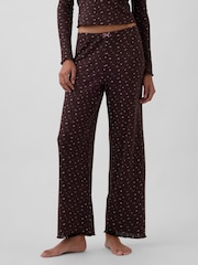 Gap Brown Pointelle Pyjama Bottoms - Image 1 of 5