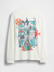 Weiß - Gap Marvel Relaxed Graphic T-Shirt mit Grafik (4–13Jahre) - Bild 2 von 3