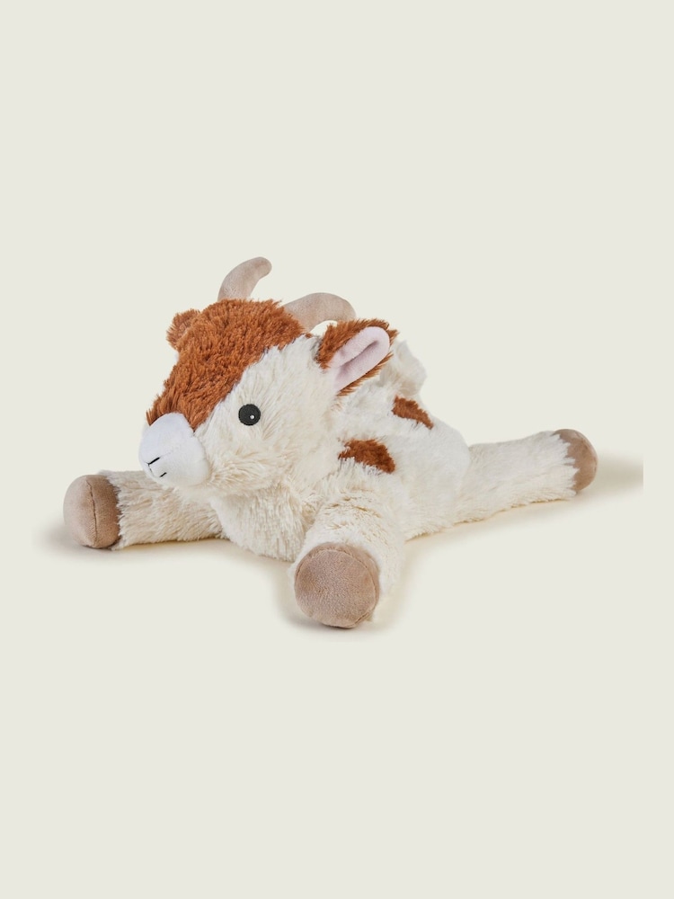 Warmies White Large   Laying Goat  Fully Heatable Plush Toy - Image 1 of 4 Warmies White Large   Laying Goat  Fully Heatable Plush Toy - Image 1 of 4