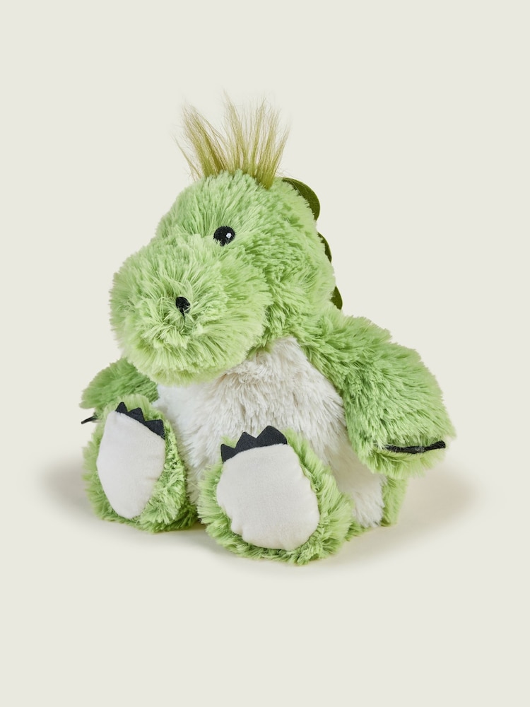 Warmies Green Large Dinosaur Fully Heatable Plush Toy - Image 2 of 4 Warmies Green Large Dinosaur Fully Heatable Plush Toy - Image 2 of 4