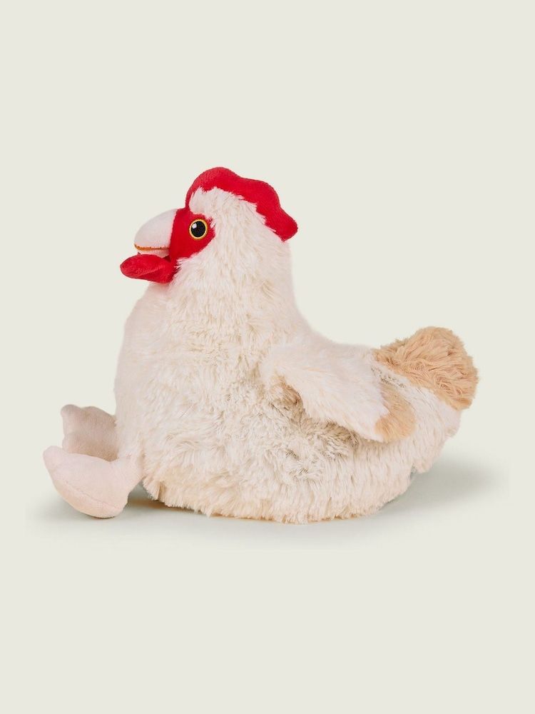 Warmies White Large Hen Fully Heatable Plush Toy - Image 4 of 4 Warmies White Large Hen Fully Heatable Plush Toy - Image 4 of 4