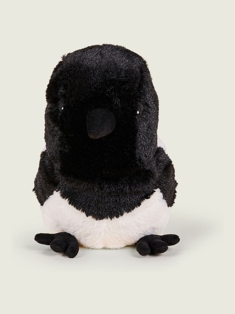 Warmies Black Large Magpie Fully Heatable Plush Toy - Image 2 of 4 Warmies Black Large Magpie Fully Heatable Plush Toy - Image 2 of 4