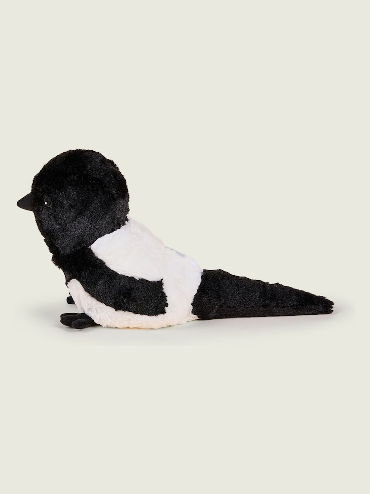 Warmies Black Large Magpie Fully Heatable Plush Toy - Image 4 of 4 Warmies Black Large Magpie Fully Heatable Plush Toy - Image 4 of 4