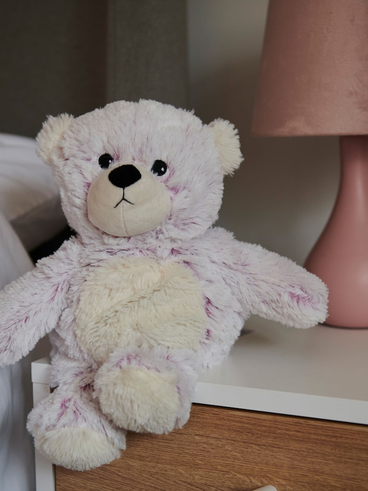 Warmies Pink Large Marshmallow Bear Fully Heatable Plush Toy - Image 2 of 4 Warmies Pink Large Marshmallow Bear Fully Heatable Plush Toy - Image 2 of 4