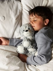 Warmies Grey Large Snow Leopard Fully Heatable Plush Toy - Image 1 of 3