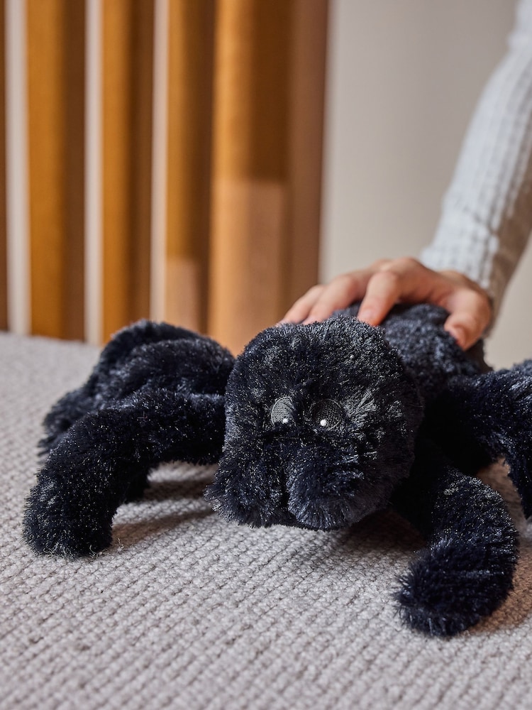 Warmies Black Large   Spider  Fully Heatable Plush Toy - Image 1 of 4 Warmies Black Large   Spider  Fully Heatable Plush Toy - Image 1 of 4