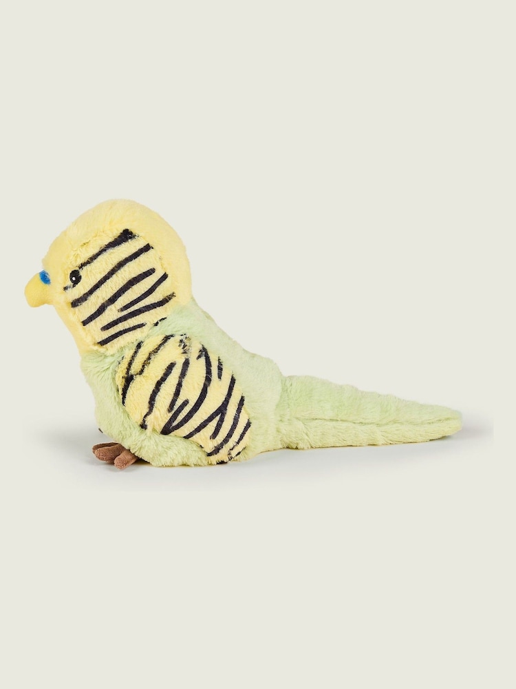 Warmies Yellow Large Budgie Fully Heatable Plush Toy - Image 4 of 4 Warmies Yellow Large Budgie Fully Heatable Plush Toy - Image 4 of 4