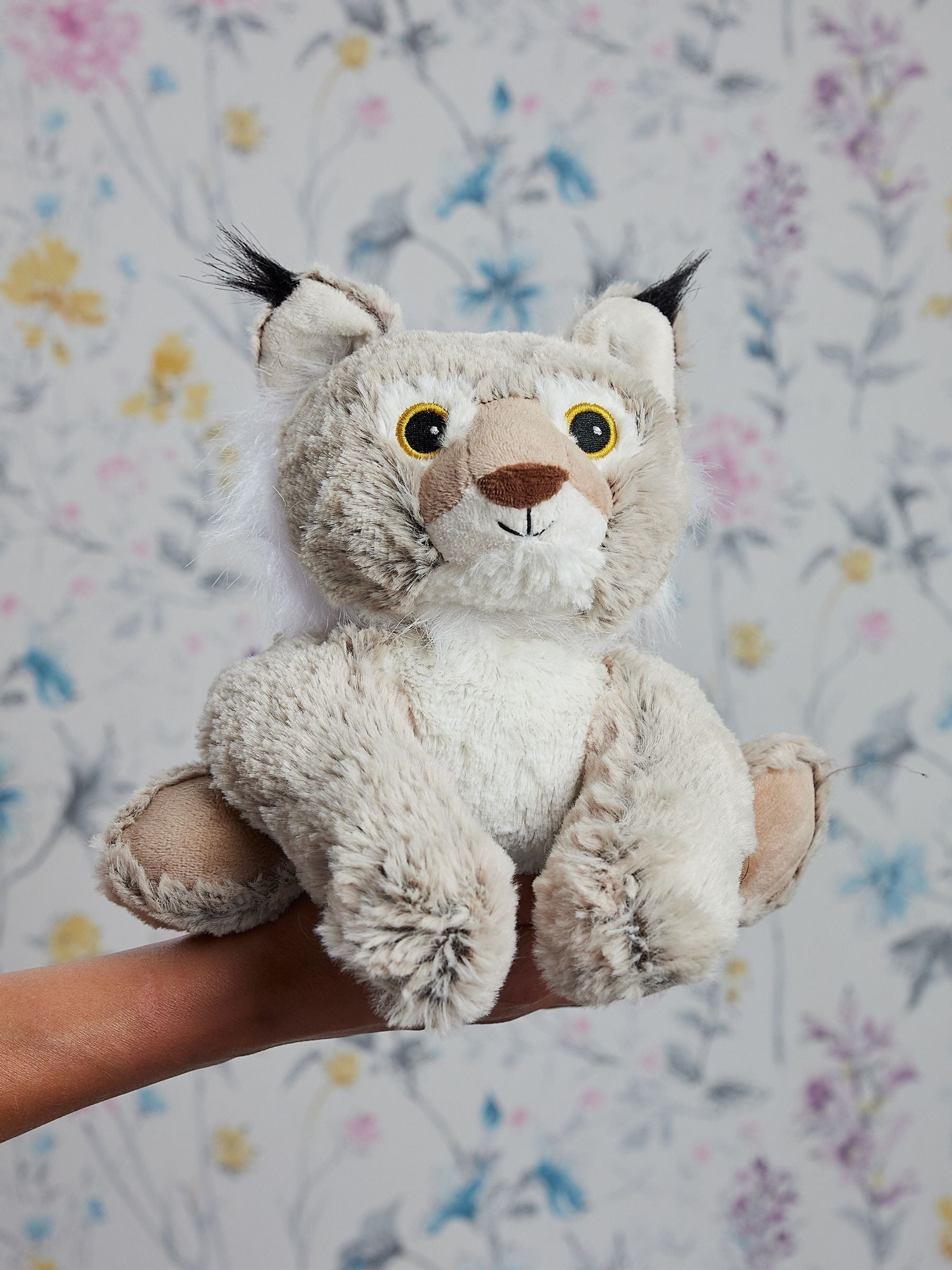 Warmies Unisex Beige Large Bobcat Fully Heatable Soft Toy