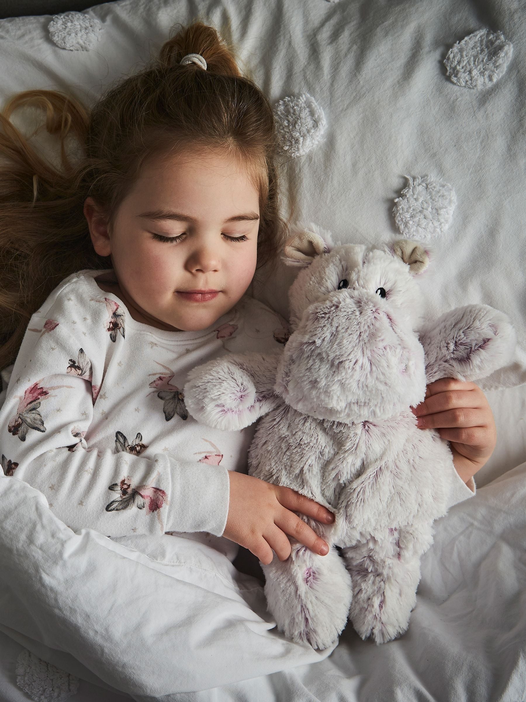 Warmies Unisex Pink Large Marshmallow Hippo Fully Heatable Soft Toy - Image 1