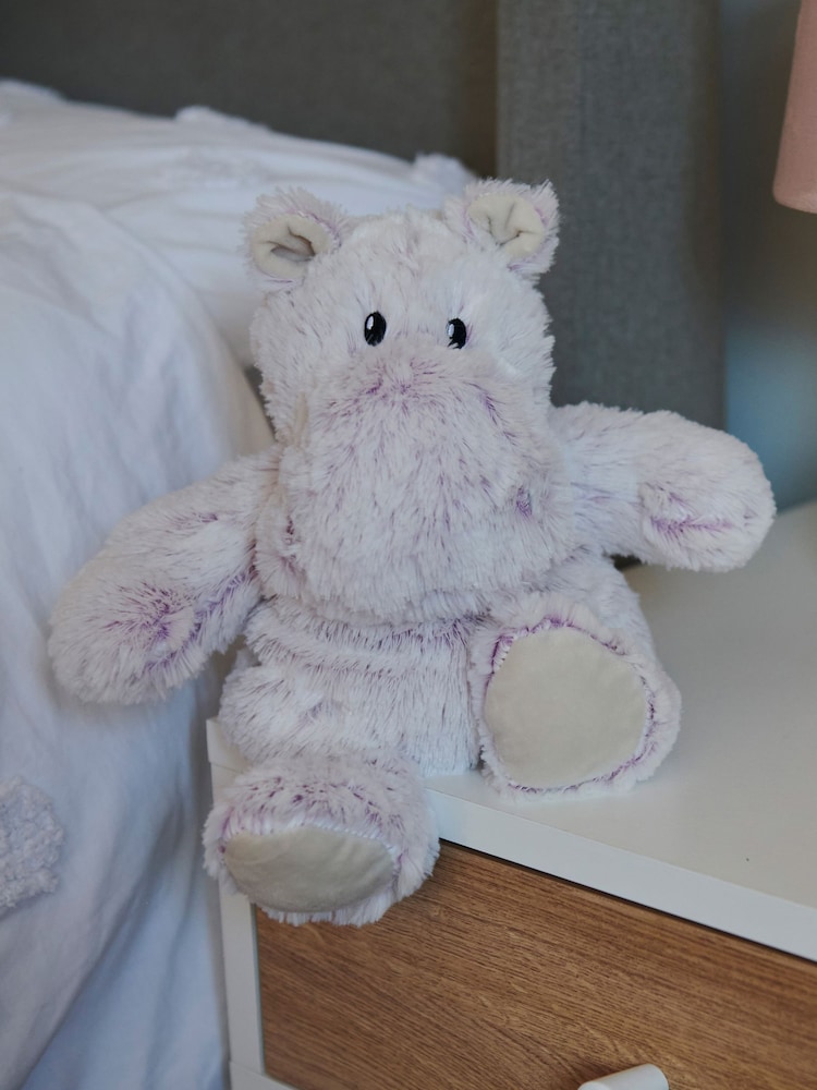 Warmies Pink Large   Marshmallow Hippo  Fully Heatable Plush Toy - Image 2 of 5 Warmies Pink Large   Marshmallow Hippo  Fully Heatable Plush Toy - Image 2 of 5