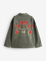 Rockett St George Khaki Green Utility Style Jacket - Image 10 of 12