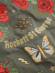 Rockett St George Khaki Green Utility Style Jacket - Image 11 of 12