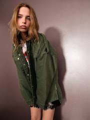 Rockett St George Khaki Green Utility Style Jacket - Image 5 of 12