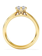 The Diamond Store White Chloe 1.00ct F/VS1 Round Cut Lab Diamond Solitaire  Engagement Ring in 18K Yellow Gold - Image 1 of 5