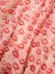 Rockett St George Pink Lips Printed V-Neck Maxi Dress - Image 12 of 12