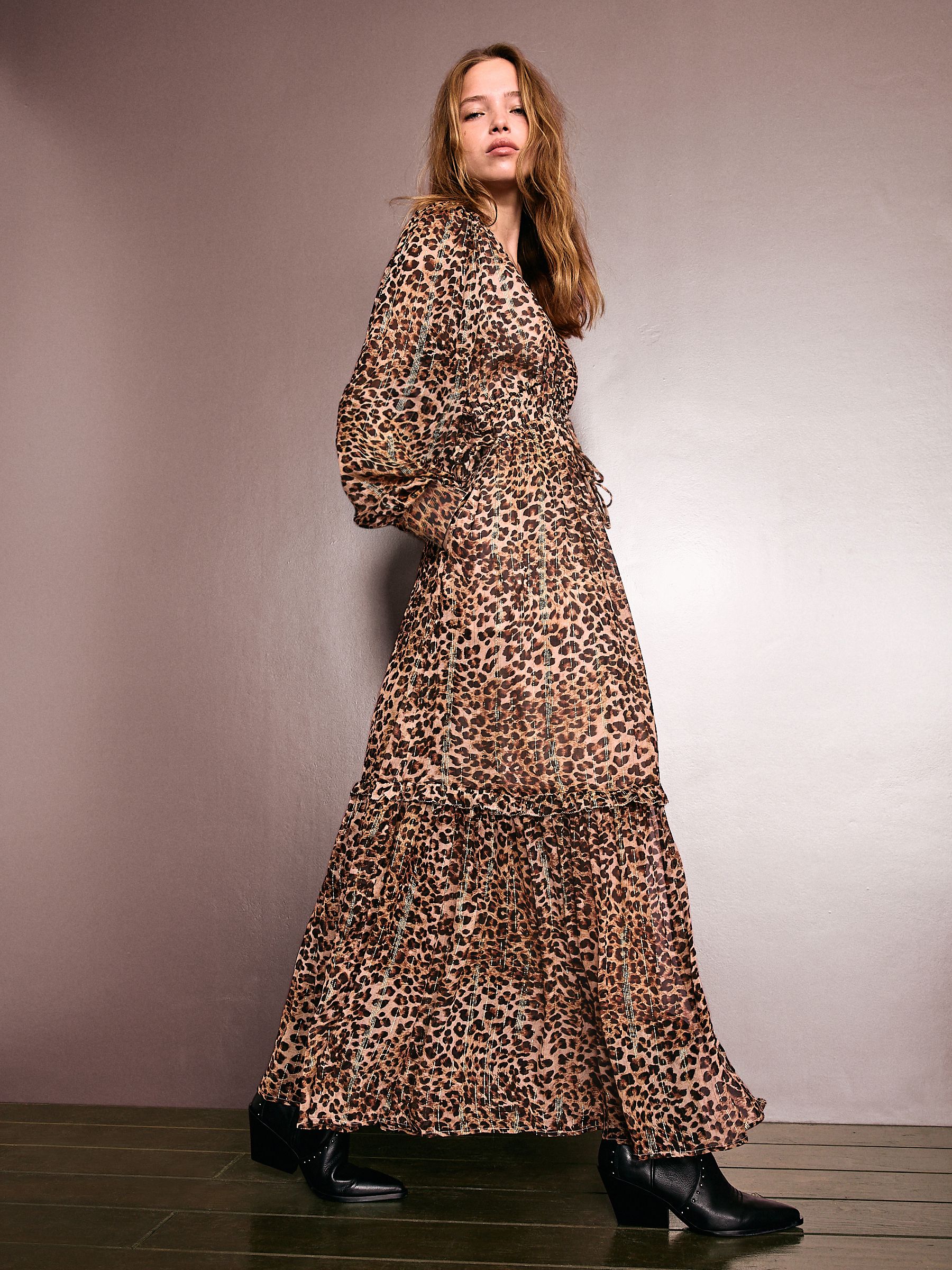 Buy Rockett St George Animal Printed V-Neck Maxi Dress from Next USA