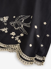Rockett St George Black Swallow Embroidered Woven Dress - Image 13 of 13