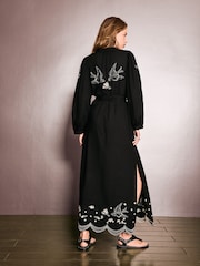 Rockett St George Swallow Embroidered Woven Dress - صورة 4 من 9