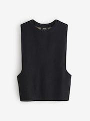 Rockett St George Black Rebel of Love Knitted Vest - Image 6 of 9