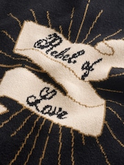 Rockett St George Black Rebel of Love Knitted Vest - Image 8 of 9