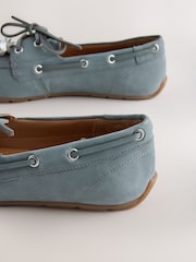 Blau - Forever Comfort® Leather Boat Driver Flats - Bild 5 von 5