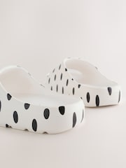 White/Black Polka Dot Sliders - Image 3 of 6