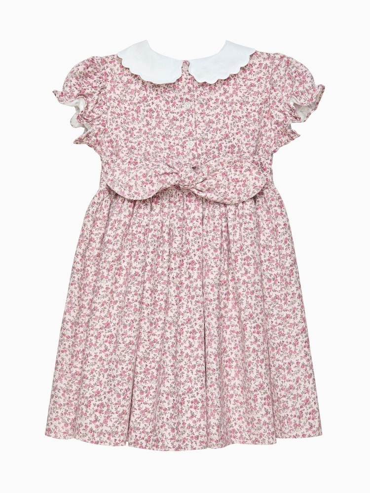 Trotters London Pink Duck Floral Cord Dress - Image 2 of 2