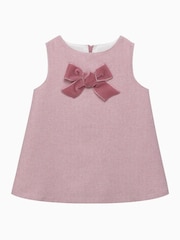 Trotters London Pink Georgina Bow Dress - Image 1 of 2