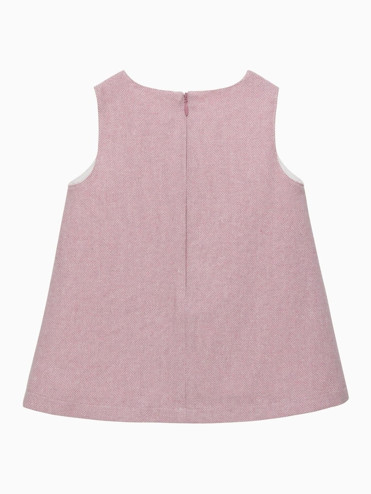 Trotters London Pink Georgina Bow Dress - Image 2 of 2 Trotters London Pink Georgina Bow Dress - Image 2 of 2