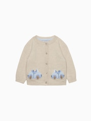 Trotters London Cream Benji Car Cardigan - Image 1 of 2