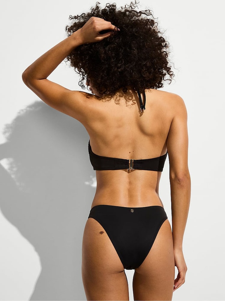 Victoria's Secret Black Brazilian Diamanté Bikini Bottoms - Image 2 of 2