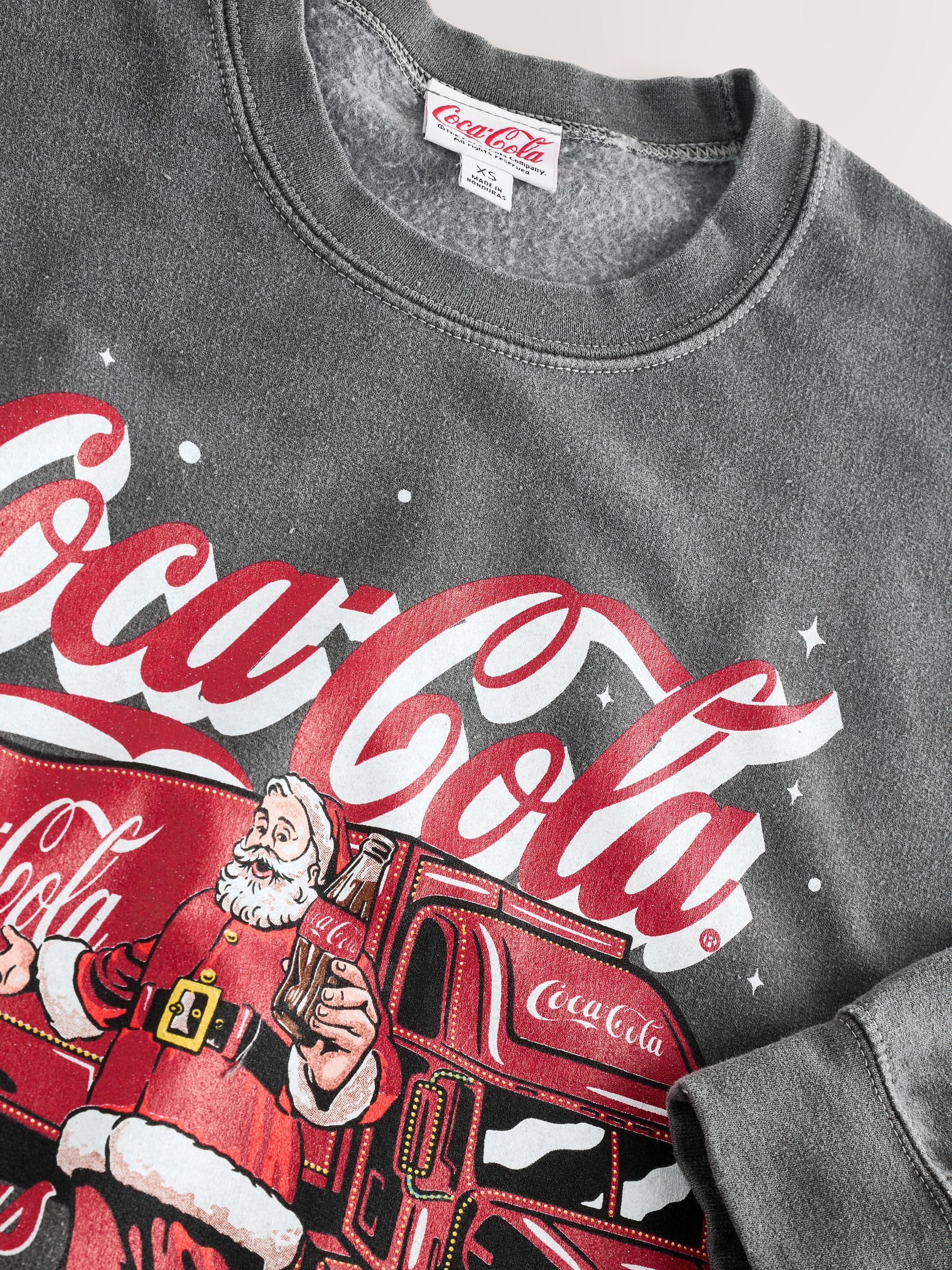 Buy Charcoal Grey Coca Cola Christmas Sweatshirt from Next USA