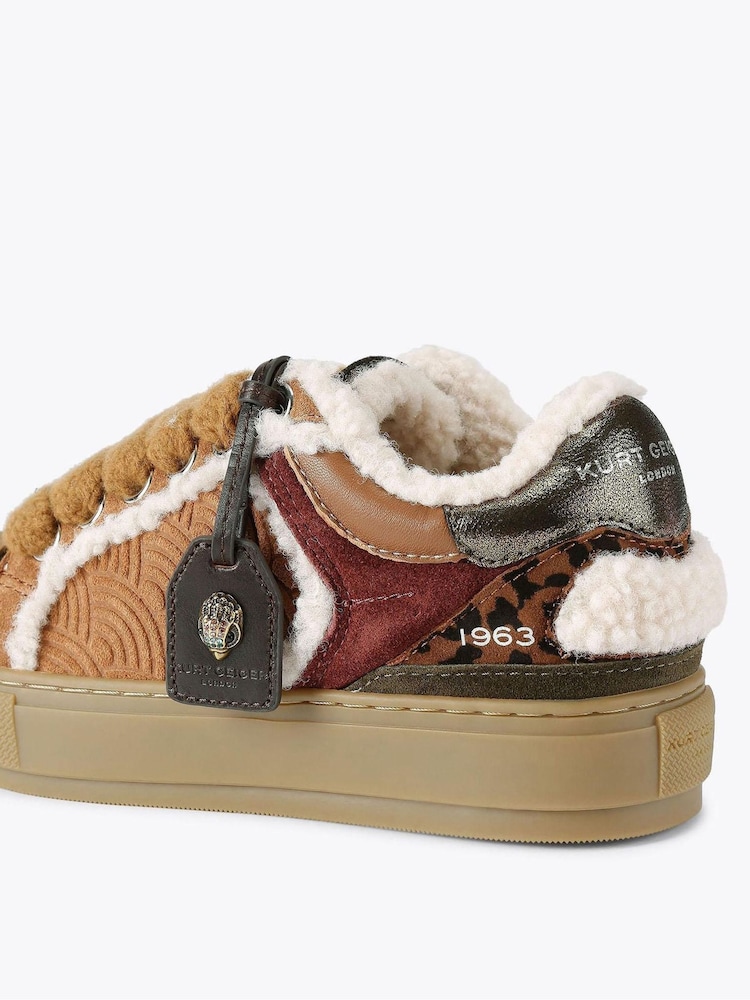 Kurt Geiger London Brown Southbank Tag Trainers - Image 4 of 4 Kurt Geiger London Brown Southbank Tag Trainers - Image 4 of 4