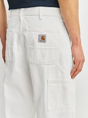 Carhartt WIP White Single Knee Smith Denim Jeans - Image 6 of 8