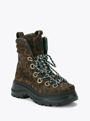 Kurt Geiger London Kensington Hiker Brown Boots - Image 2 of 4