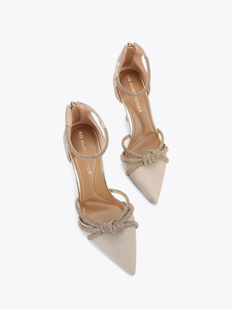 KG Kurt Geiger Gold Gold Ava2 Shoes - Image 2 of 4 KG Kurt Geiger Gold Gold Ava2 Shoes - Image 2 of 4