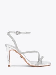 Carvela Silver Chrome Paparazzi Wide Fit Sandals - Image 1 of 4