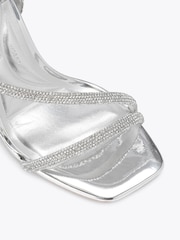 Carvela Silver Chrome Paparazzi Wide Fit Sandals - Image 4 of 4