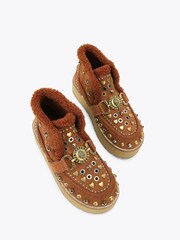 Kurt Geiger London Mansion Cosy Nude Boots - Image 2 of 4