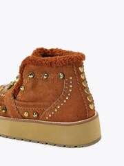 Kurt Geiger London Mansion Cosy Nude Boots - Image 3 of 4