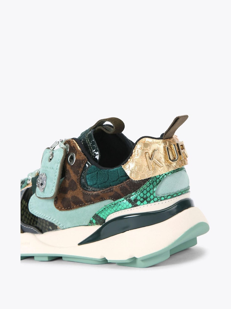 Kurt Geiger London Green Kurt Runner Trainers - Image 4 of 4 Kurt Geiger London Green Kurt Runner Trainers - Image 4 of 4