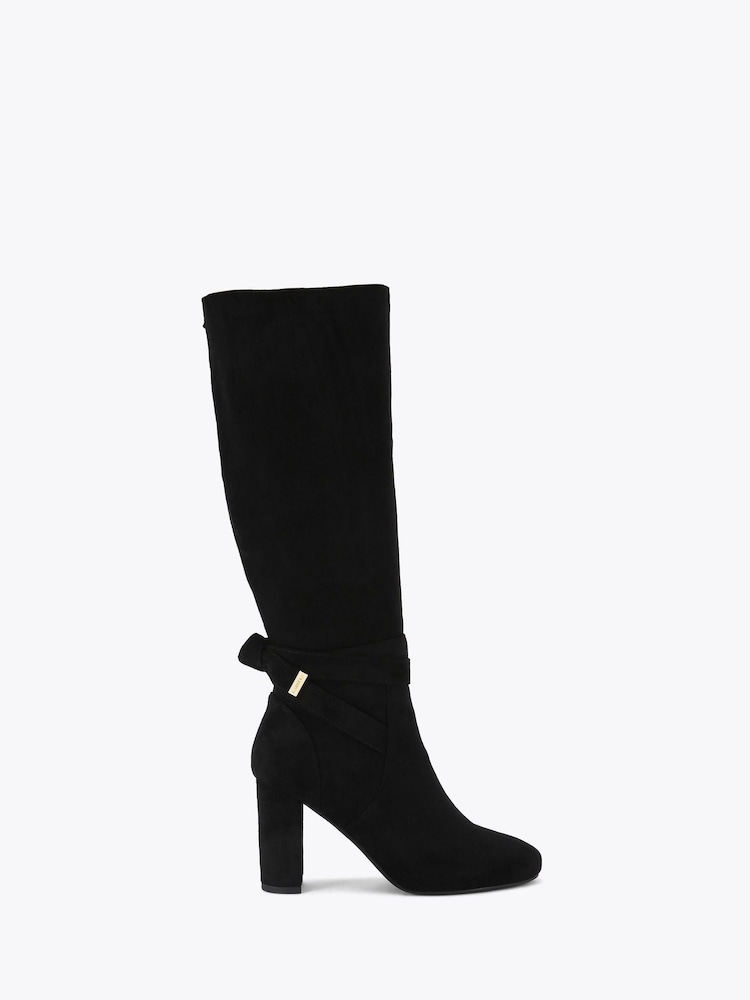 Carvela Black Tempt High Leg Wide Fit Boots - Image 2 of 5 Carvela Black Tempt High Leg Wide Fit Boots - Image 2 of 5