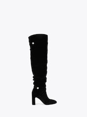 Carvela Black Jackpot Slouch Otk Boots - Image 2 of 5