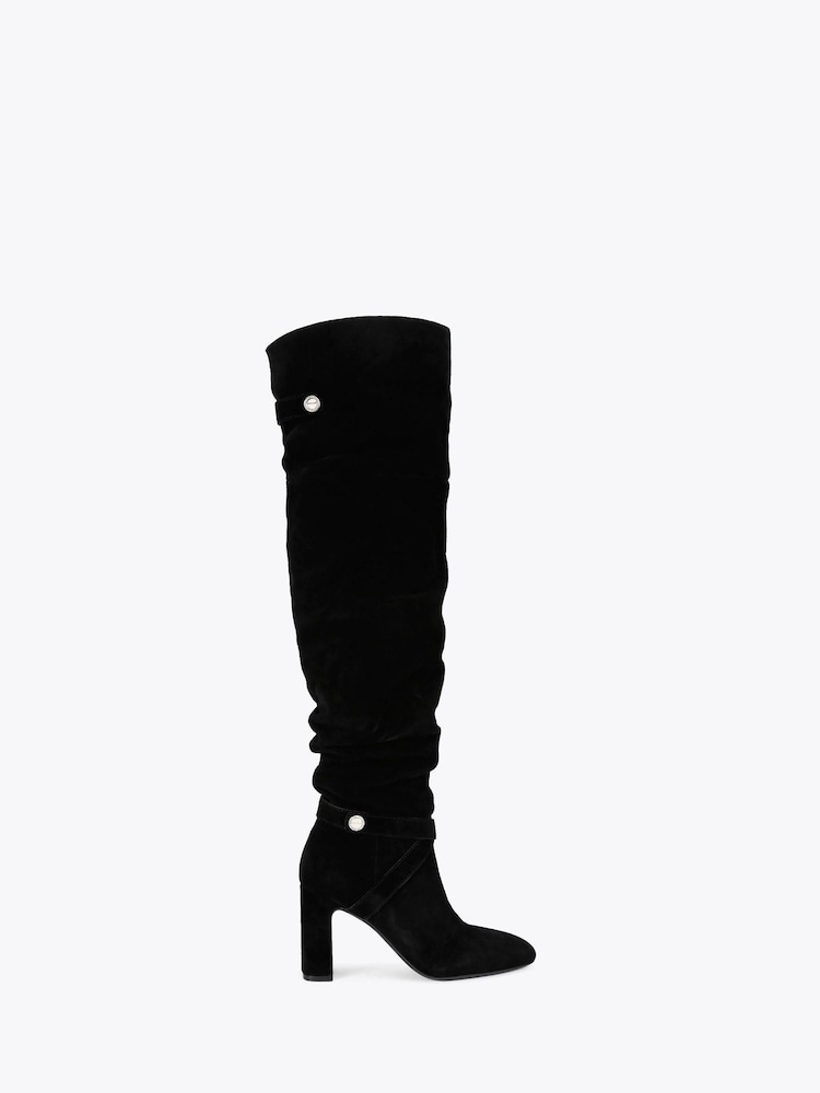 Carvela Black Jackpot Slouch Otk Boots - Image 2 of 5