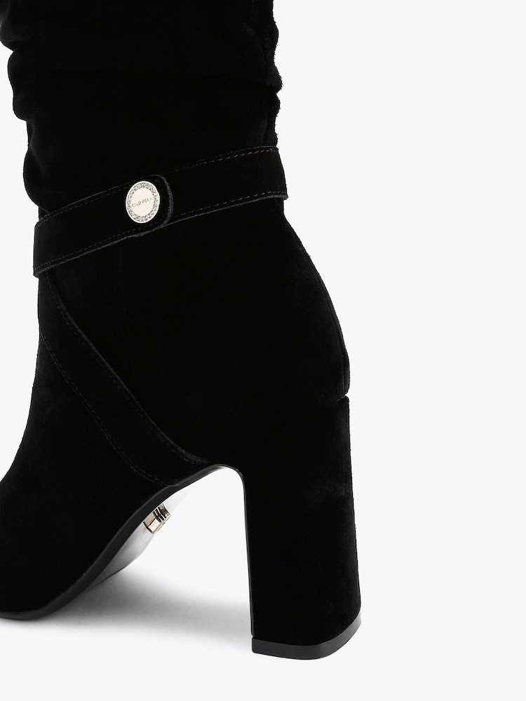 Carvela Black Jackpot Slouch Otk Boots - Image 5 of 5