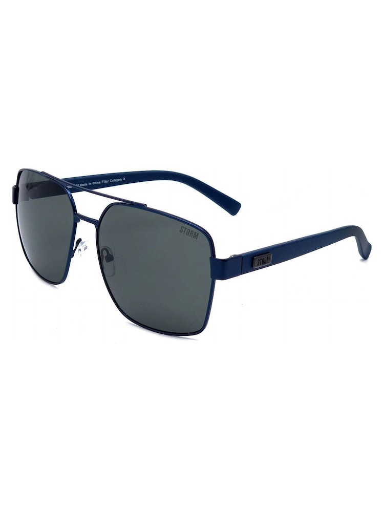 Storm Blue Large Navigator Sunglasses - Image 3 of 3