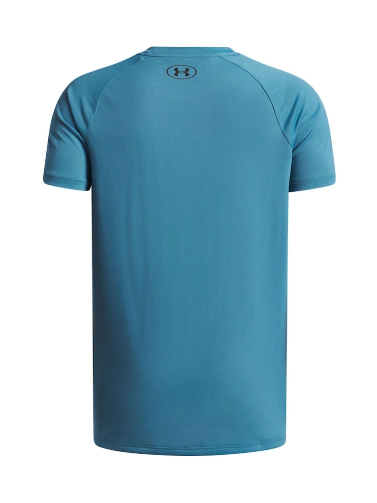 Under Armour Light Blue Cotton Tech 20 Short Sleeve T-Shirt - Image 3 of 3 Under Armour Light Blue Cotton Tech 20 Short Sleeve T-Shirt - Image 3 of 3