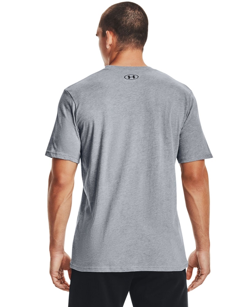 Grau - Under Armour Sportstyle T-Shirt mit Logo - Bild 2 von 6