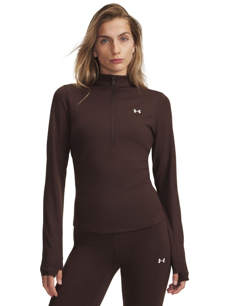 Under Armour Brown Motion 1/2 Zip Sweat Top - Image 1 of 3